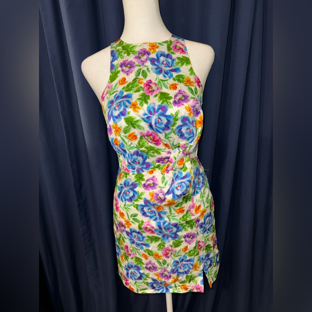 For Love And Lemons New Lucy Floral Mini Dress Cutout‎ Size XS NWT